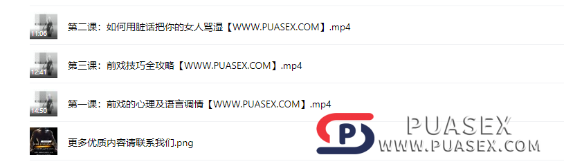 喷泉公园《餐前甜点-前戏课程》在线课程下载