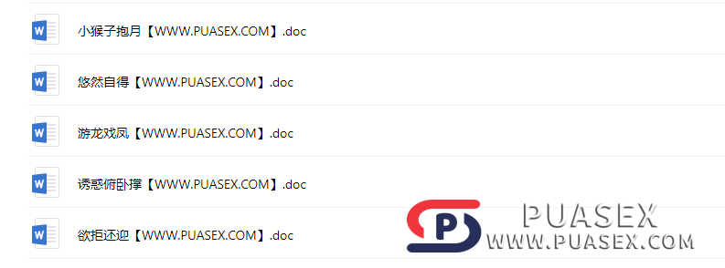 姿势大全word文档版