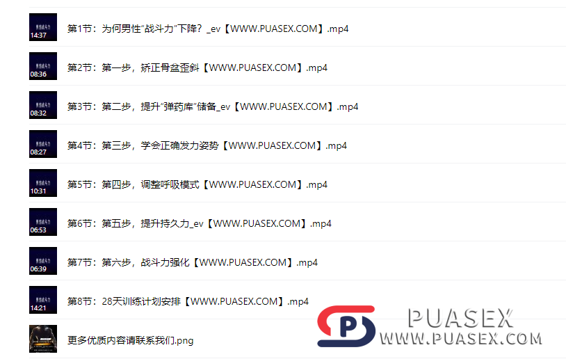 男性“战斗力”提升必修课  28天系统训练，快速见效！